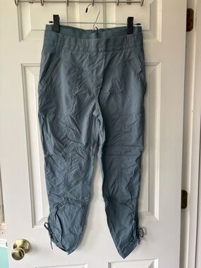 Light Slate Blue Drawstring Ankle Active Pants